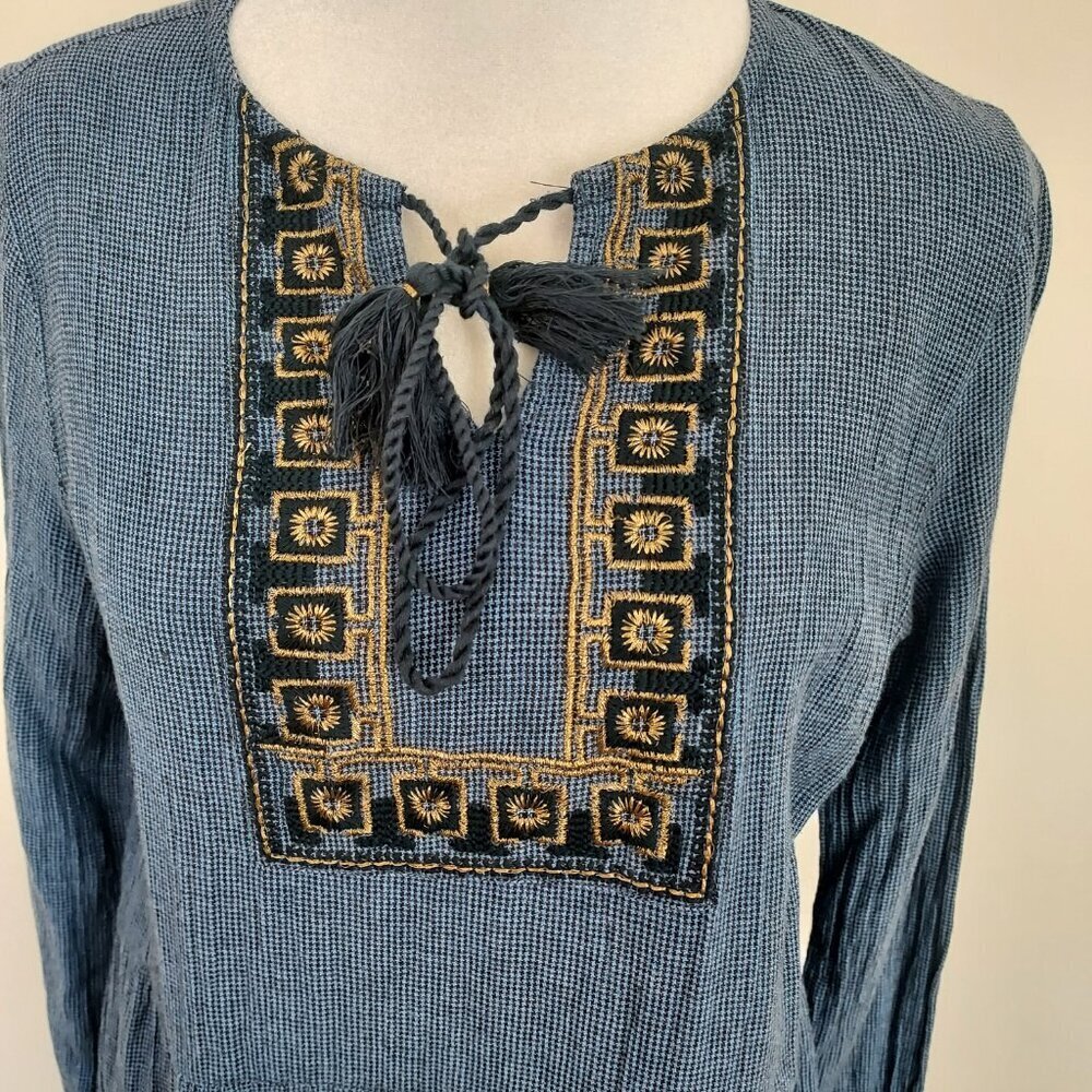 Indi & Cold San Sebastián Embroidered Long Sleeve Dress Size Small - Picture 2 of 9